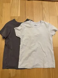 無印良品 Tシャツ ２枚セット ライトグレー チャコールグレーのサムネイル