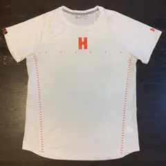 UA法政大学“ORANGE“ベンチレーショントレーニングシャツ ホワイト2XL