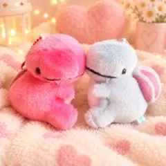 ゆるゆるだいなそ〜 2匹セット 恐竜 マスコット ボールチェーン プライズ 新品のサムネイル