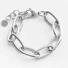 ★再入荷★ 新品　ステンレス ボリューム　楕円チェーン　ブレスレット