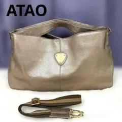 現行モデル✨ アタオ エルヴィプラス 2way ショルダーバッグ シボ革 A4