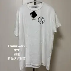 ☆新品タグ付きFrameworkNYC別注ロゴTシャツ白のサムネイル