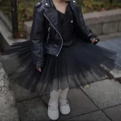 子供　ライダース　キッズ　3歳　黒　H&M 上着
