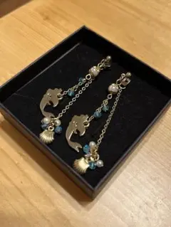 極美品 ディズニーストア リトルマーメイド アリエル ピアス