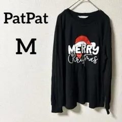 PatPat 【M】ブラック 長袖 Tシャツ レディース 春 秋 冬