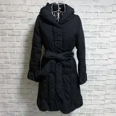 【Provador】プロバドール　リボン　ダウンジャケット　コート　ブラック