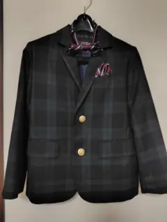 グリーンレーベルリラクシング　フォーマルチェック柄ブレザーとパンツセット