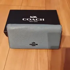 COACH 水色 長財布未使用!レア!!