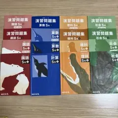 四谷大塚予習シリーズテキスト演習問題5年上下4年下　国算理社　4年下社演問なし