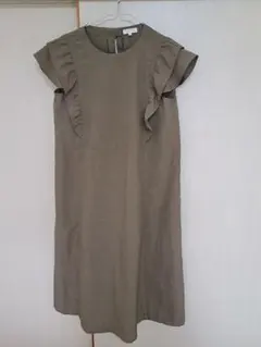 マタニティMサイズ　カーキ　授乳ワンピース　アカチャンホンポ　ワールド　コラボ