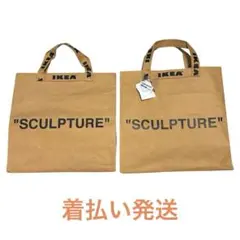 IKEA Virgil Abloh コラボ ペーパーバッグM L セット - メルカリ