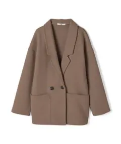 GRL ポケット付きジャケット at1063 F ブラウン モカ