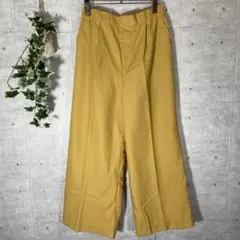 コーエン パンツ マスタード ワイドパンツ Mサイズ 古着 からし色 レディース