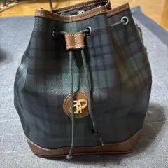 Arnold Palmer 巾着型 ショルダーバッグ チェック柄のサムネイル