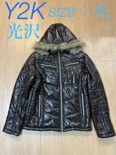 00s archiveアウタージャケットY2K 平成 光沢 サイズ：XLファー