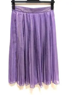 ページボーイ PAGEBOY シアープリーツスカート パープル 紫 Fのサムネイル