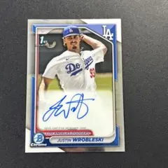 Justin Wrobleski 2024 Bowman Chrome サイン