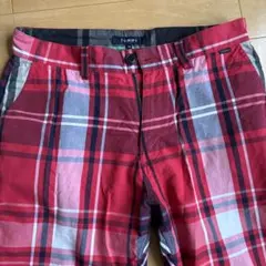 美品TOMMYチェックゴルフパンツ