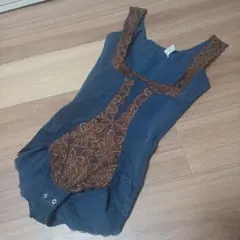 美品！グラントイーワンズ袖なしボディスーツ75M　光電子