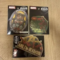 MARVEL デッドプール ステッカー マーベル トラベルステッカー 3枚セット