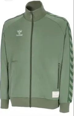 hummel オリーブグリーン ジップアップジャケット