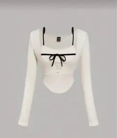 shein シーイン リボントップス XSサイズ