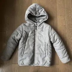POLO フード付きグレー中綿コート