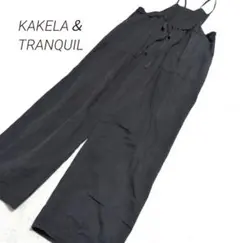 ✨️KAKELA＆TRANQUIL✨️　刺繍オーバーオール　サロペット　ゆったり