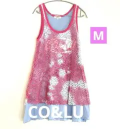 CO&LU ノースリーブワンピース 重ね着風