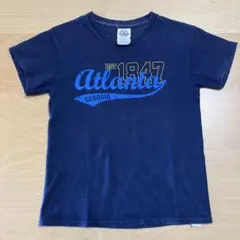 Georgia Atlanta 古着 120cm ネイビー USA 半袖 T