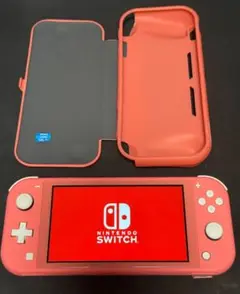 NintendoSwitchLite本体【microSD128GB・カバー付き】