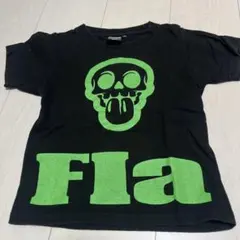 FLAKE スカルプリント Tシャツ ブラック グリーンのサムネイル