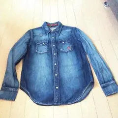 人気ブランド！RODEO CROWNS デニムシャツSサイズ