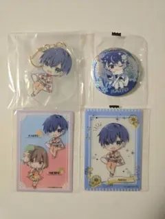 初音ミク　KAITO 　フリューくじ　G賞　F賞　雪ミクぷにぷに缶バッジ