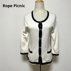 Rope Picnic ロペピクニック アイボリー カーディガン 40