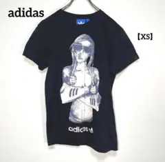 adidas【XS】プリントTシャツ トレフォイルロゴ