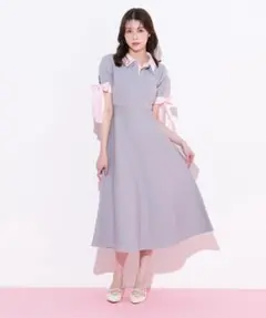 JILL by JILL STUART ダブルカラーニットワンピース