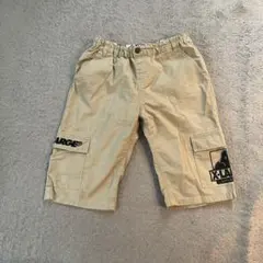 XLARGE キッズ カーゴハーフパンツ 140 ベージュ　男の子　ネームタグ