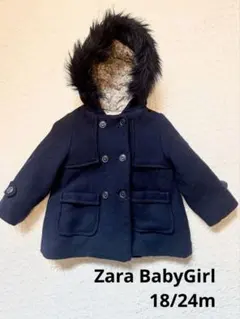 zara ファー付きキッズコート 18/24m