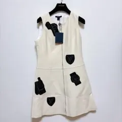 【美品】ルイヴィトン ワンピース 刺繍 アイボリー ノースリーブのサムネイル