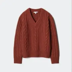 ユニクロ JW ANDERSON Vネック ニット 赤 M 即購入OK