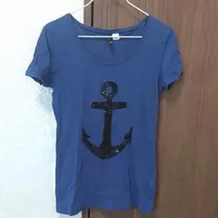 H＆MスパンコールTシャツ