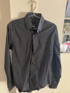 ZARA MAN ブラック・ホワイト ドット柄 シャツ M