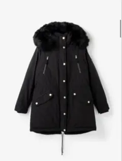 MICHAEL KORS ロングファーカラーコート ブラック Lのサムネイル