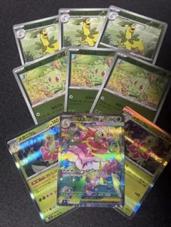 メガメガニウムex SAR スタートデッキ チコリータ ベイリーフ ミラー