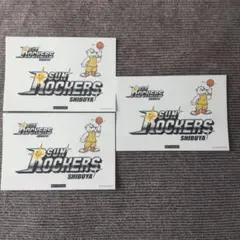 サンロッカーズ渋谷 ロゴ サンディー ステッカー シール 3枚セット