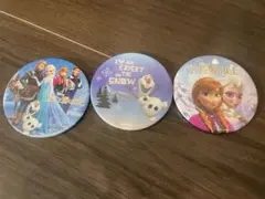 アナ雪　缶バッチ3個セット