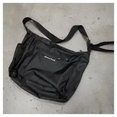 美品 正規品 mont-bell ポケッダブル ライトショルダーバッグ 黒