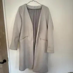 フリース風ロングコート