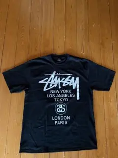 ❗️期間限定SALE❗️ステューシー WORLD TOUR TEE ブラックM - メルカリ